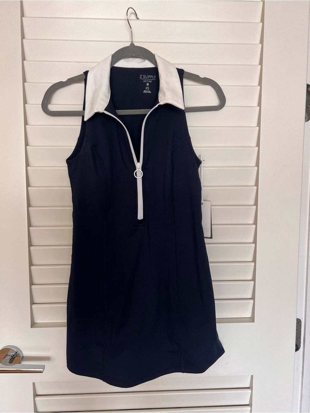 Z Supply On the Move Navy Dress with White Collar